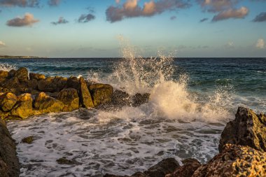 Güzel deniz manzarası. doğa arkaplanı