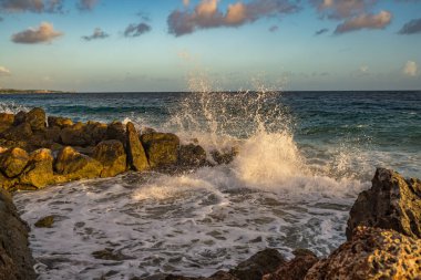 Güzel deniz manzarası. doğa arkaplanı