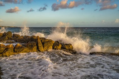Güzel deniz manzarası. doğa arkaplanı