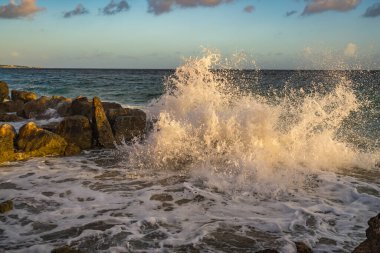 Güzel deniz manzarası. doğa arkaplanı