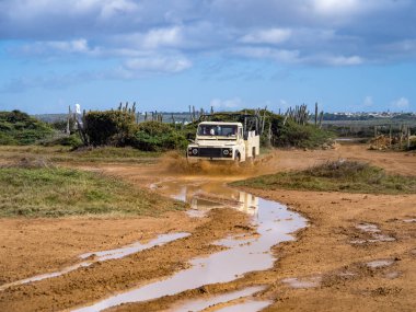 Karayip adası Curacao 'nun manzarası