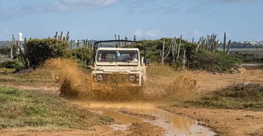 Karayip adası Curacao 'nun manzarası