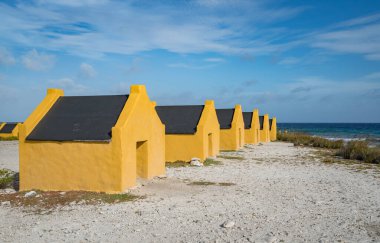 Karayipler 'in Bonaire Adası' nın manzarası
