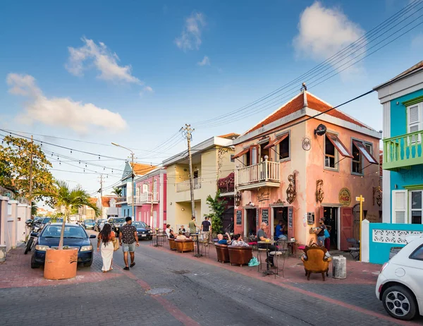 Paseando Por Petermaai Una Parte Histórica Willemstad —  Fotos de Stock