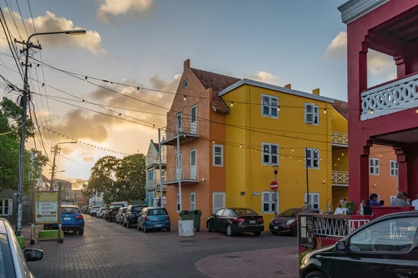Ein Spaziergang Durch Petermaai Einen Historischen Teil Von Willemstad — Stockfoto