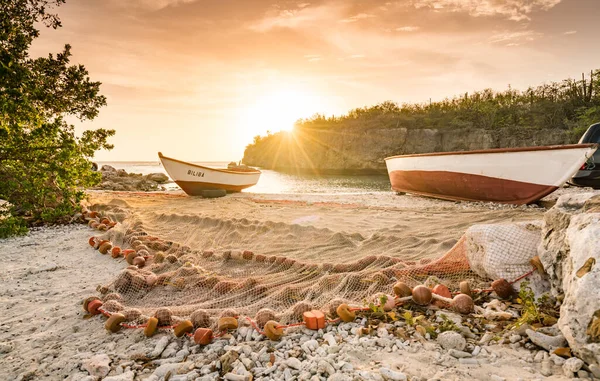 Belo Pôr Sol Praia — Fotografia de Stock