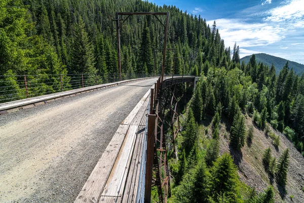 Hiawatha Mountain Bike Trail Idaho — Fotografia de Stock