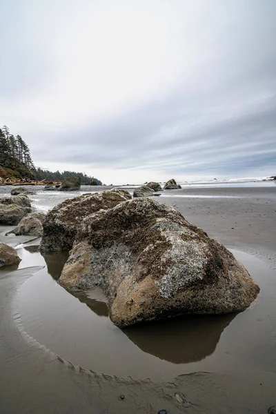Rock Formation Ruby Beach Olympic National Park — Stock fotografie