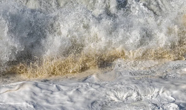 Surf Áspero Largo Del Westport Light Trail — Foto de Stock