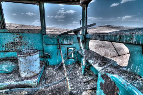 Old School Bus Palouse — Zdjęcie stockowe