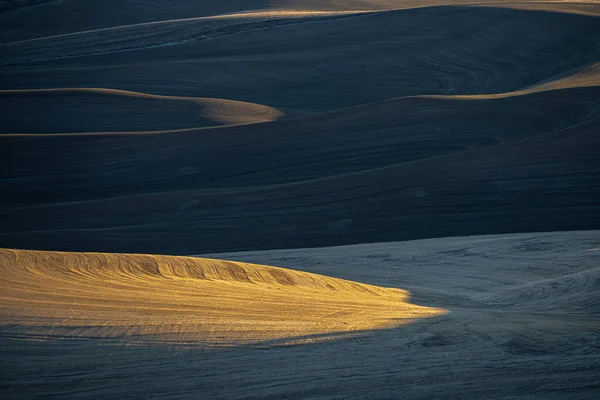 Palouse Fields Késő Ősszel — Stock Fotó