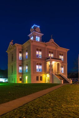 Columbia Adliyesi, Dayton, WA, Noel Aydınlatma ile