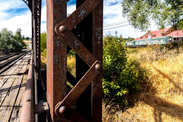 Alte Eisenbahnbrücke Pullman — Stockfoto
