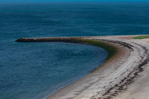 Praia Areia Helgoland Alemanha — Fotografia de Stock