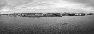 Hamburg Liman Bölgesi Panoramik Görünümü