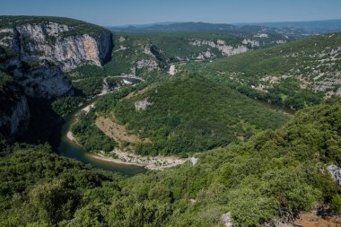 Güney Fransa 'daki Ardeche Nehri