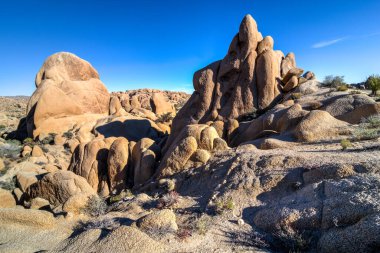 Kaliforniya 'daki Joshua Tree Ulusal Parkı' nda Kaya oluşumları