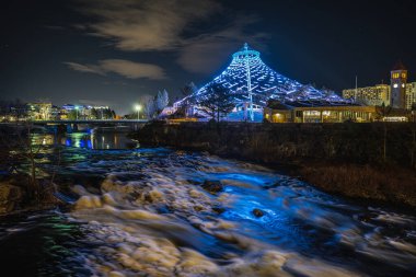 US Pavilion, Riverfront Park 'ta Gece, Spokane, WA