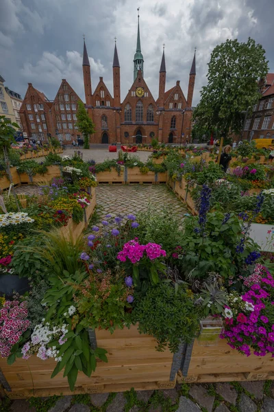 Koberg Niemieckim Mieście Luebeck — Zdjęcie stockowe