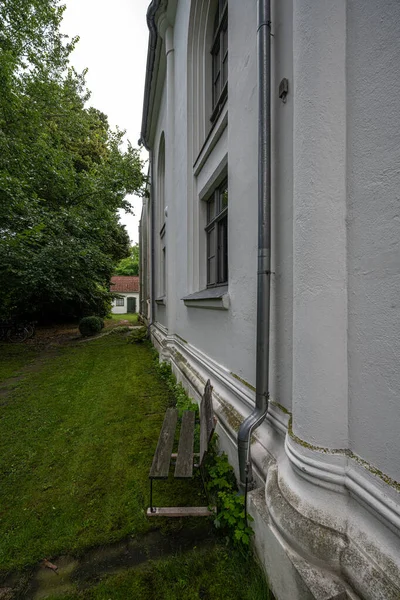 Vista Lateral Igreja Cidade Kienitz Alemanha — Fotografia de Stock