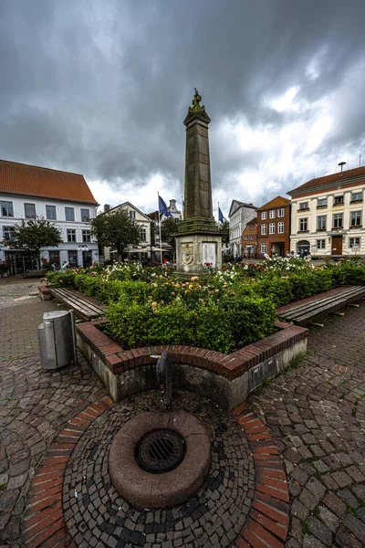 Αγορά Στην Eutin Πόλη Στη Βόρεια Γερμανία — Φωτογραφία Αρχείου