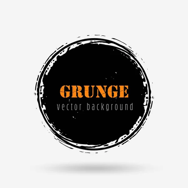 Vektor Grunge Rund Form Illustration Eps Grunge Banner Bakgrund — Stock vektor