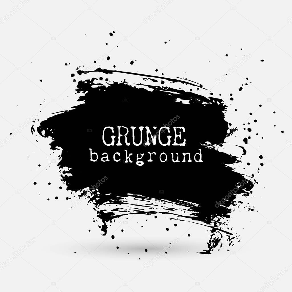 Vector Grunge adstract brush stroke template,text boxes,banner background