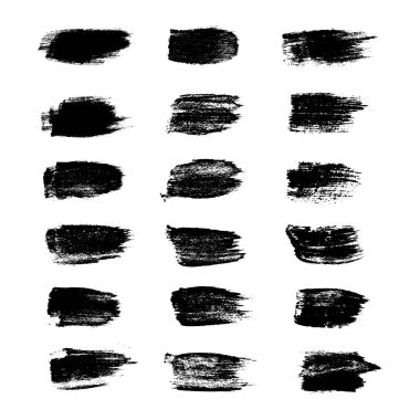 Metin için vektör siyah pint fırça darbesi, satır, doku, arkaplan.