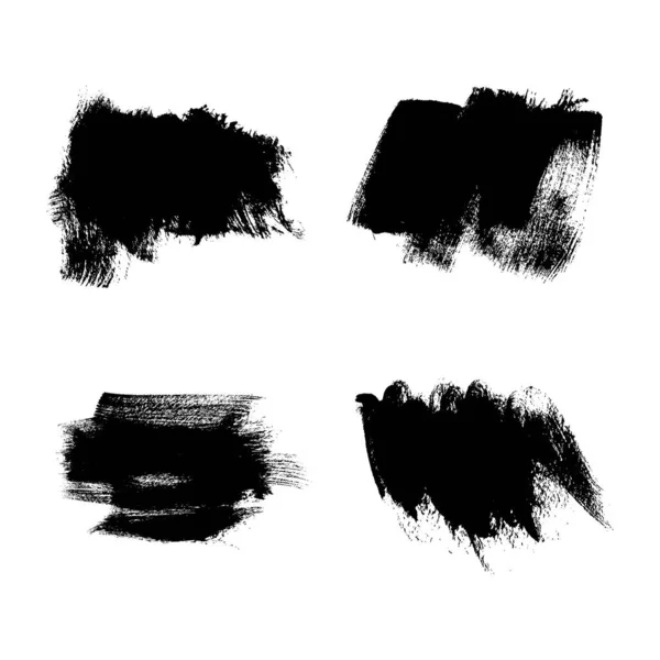 Vector Grunge Hintergrund Pinselstrich Schwarze Tinte — Stockvektor