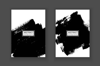 Vektör grunge siyah ve beyaz doku arkaplanı.