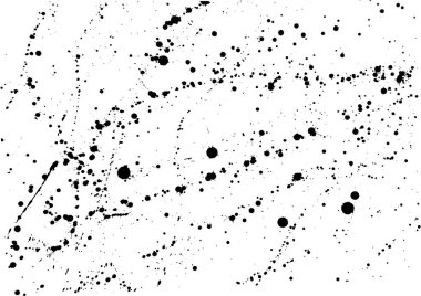 Beyaz arkaplanda siyah mürekkep lekeleri.