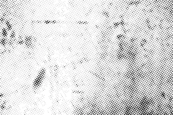 ハーフトーン抽象のベクトルテクスチャ グランジドット黒と白の背景 — ストックベクタ