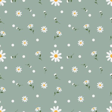 Beyaz çiçek pürüzsüz model vektör arkaplanı.