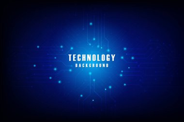 Elektronik devre kartlarında vektör illüstrasyon tasarımı. Teknoloji soyut arkaplanı.