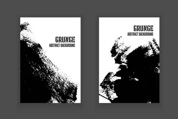 Vector Abstracte Textuur Flyer Sjabloon Boek Omslag Met Grunge Stijl — Stockvector