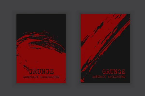 Vector Set Grunge Template Design Hintergrund Für Flyer Poster Buchcover — Stockvektor