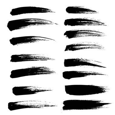 Fırça darbesi mürekkep sıçraması ve grungy dekorasyon elementi