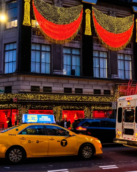 록펠러 라이트 있습니다 뉴욕의 성탄절과 — 스톡 사진