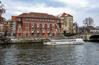 Alman başkentinde Berlin şehri panoraması. Berlin, Almanya.