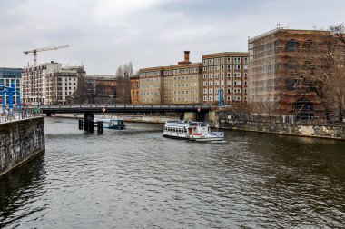 Alman başkentinde Berlin şehri panoraması. Berlin, Almanya.