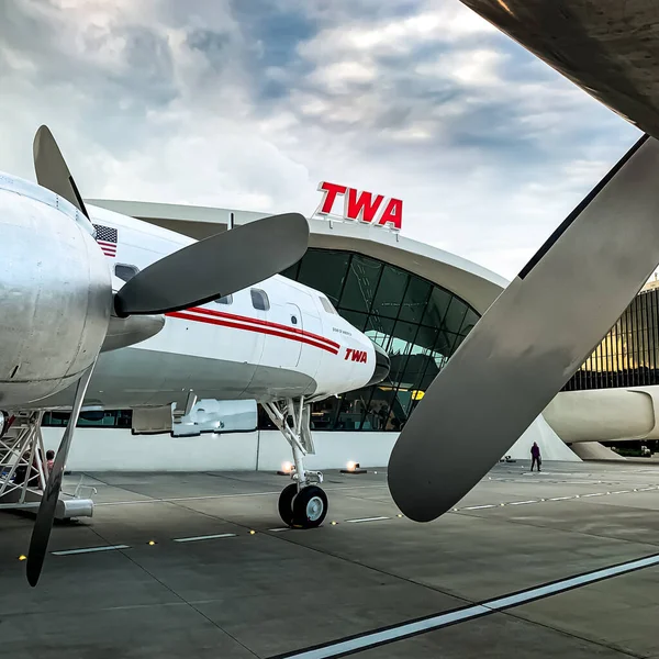 Trans World Airlines Twa Lockheed 1649A Starliner Registrasi N8083H Sebelah — Stok Foto