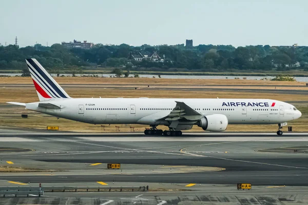 Air France Boeing 777 328 Cégjegyzékszám Gsqm Felszállás John Kennedy — Stock Fotó