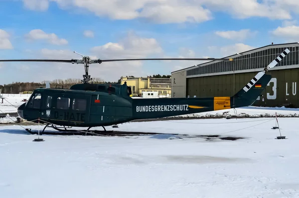 Bundesgrenzschutz Bell Iroquois Tentoongesteld Het Militair Historisch Museum Berlijn Bundeswehr — Stockfoto