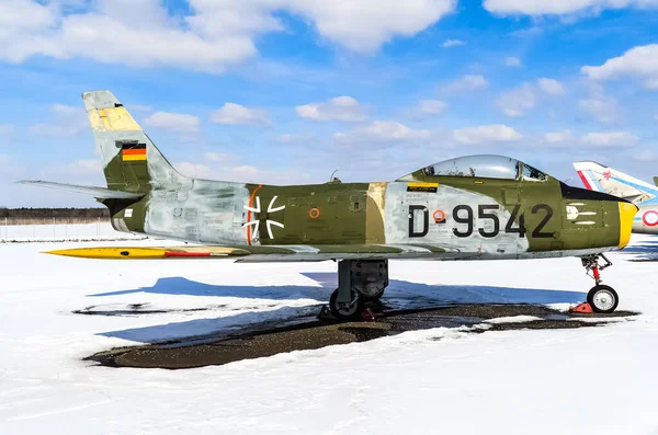 German Air Force Canadair Sabre Display Military History Museum Berlin — Stock Photo, Image