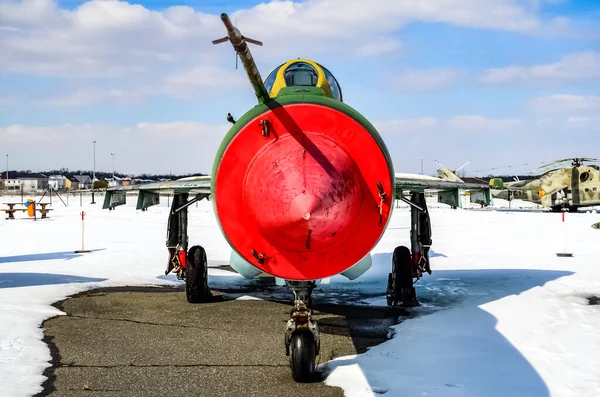 Oost Duitse Luchtmacht Mikoyan Gurevitsj Mig 21M Tentoongesteld Het Militair — Stockfoto