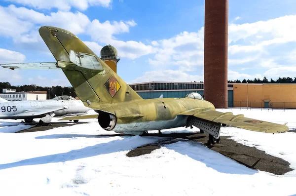 Oost Duitsland Luchtmacht Pzl Mielec Lim Mig 17F Tentoongesteld Het — Stockfoto