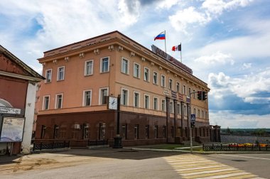 Udmurt Cumhuriyeti, Rusya 'da Votkinsk şehir panoraması.