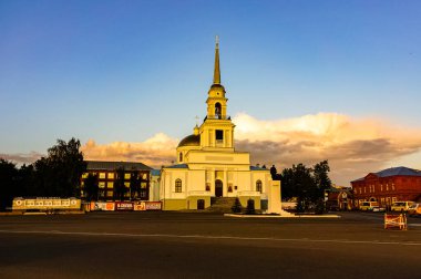 Udmurt Cumhuriyeti, Rusya 'da Votkinsk şehir panoraması.