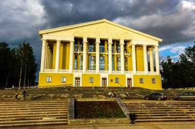Udmurt Cumhuriyeti, Rusya 'da Votkinsk şehir panoraması.