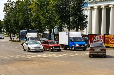 Udmurt Cumhuriyeti, Rusya 'da Votkinsk şehir panoraması.
